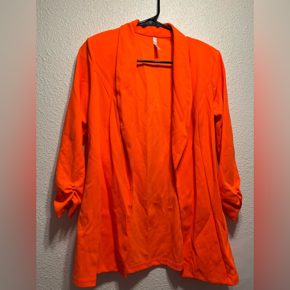 Vibrant Orange Blazer